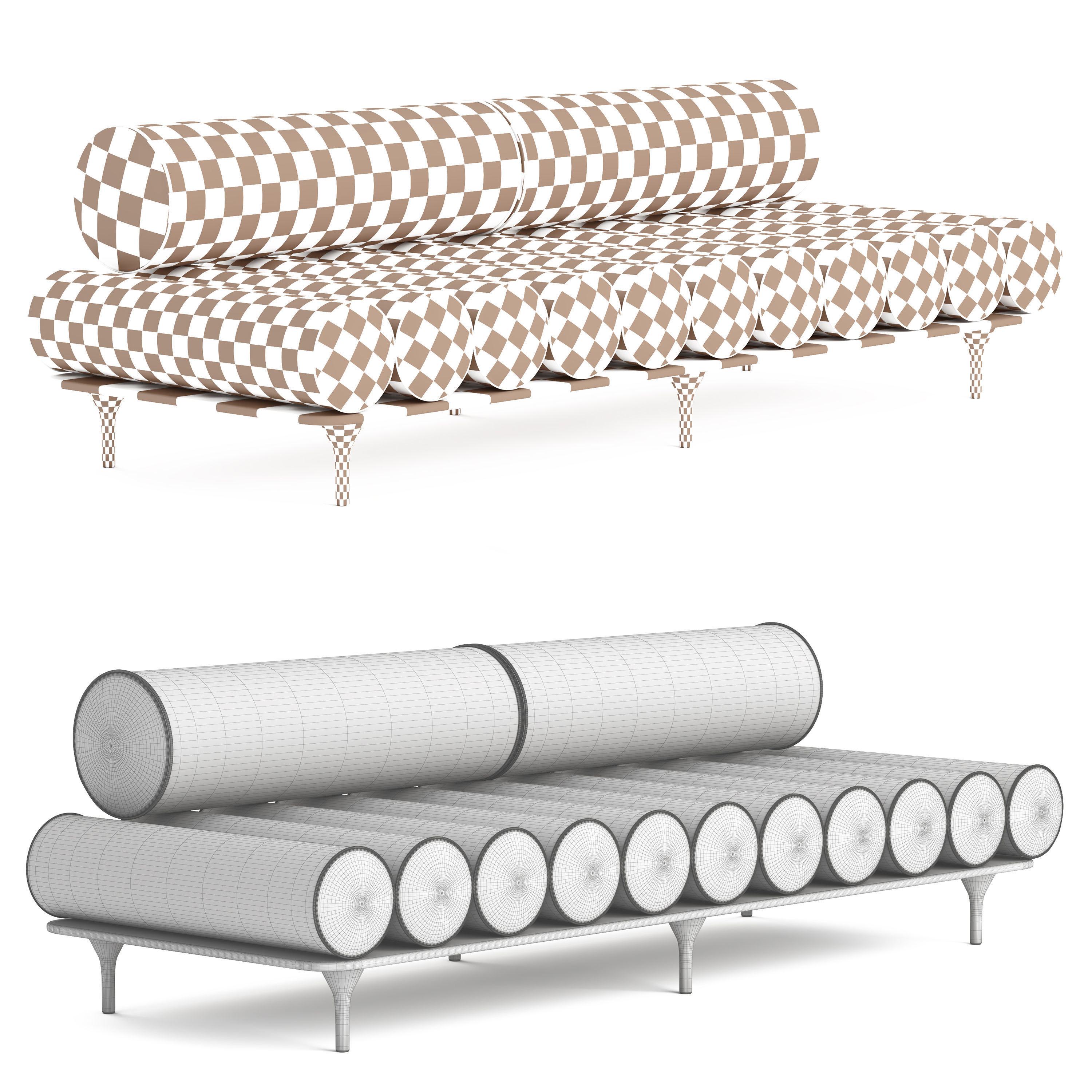 Daybed Tacchini 3D model_2