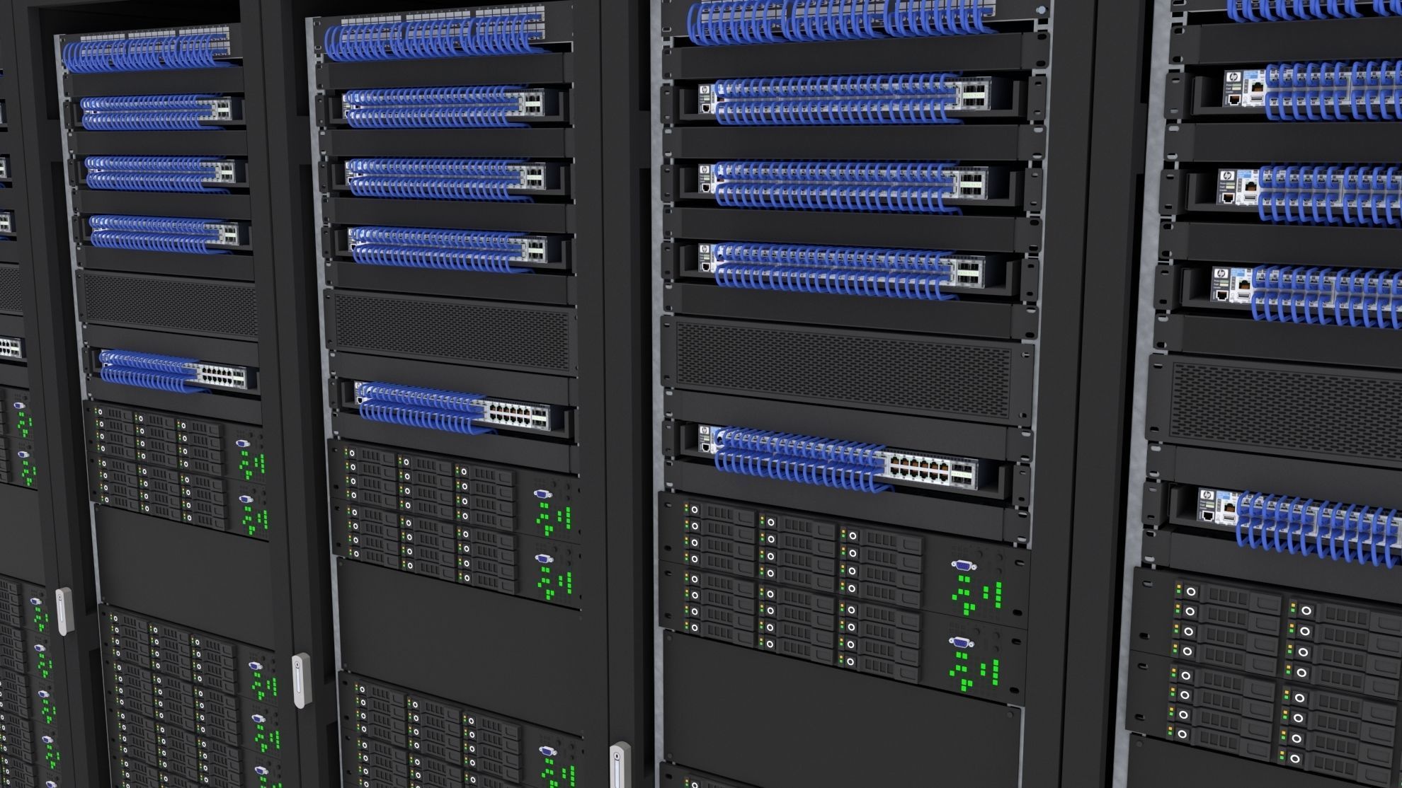 Server Rack 3D model_1