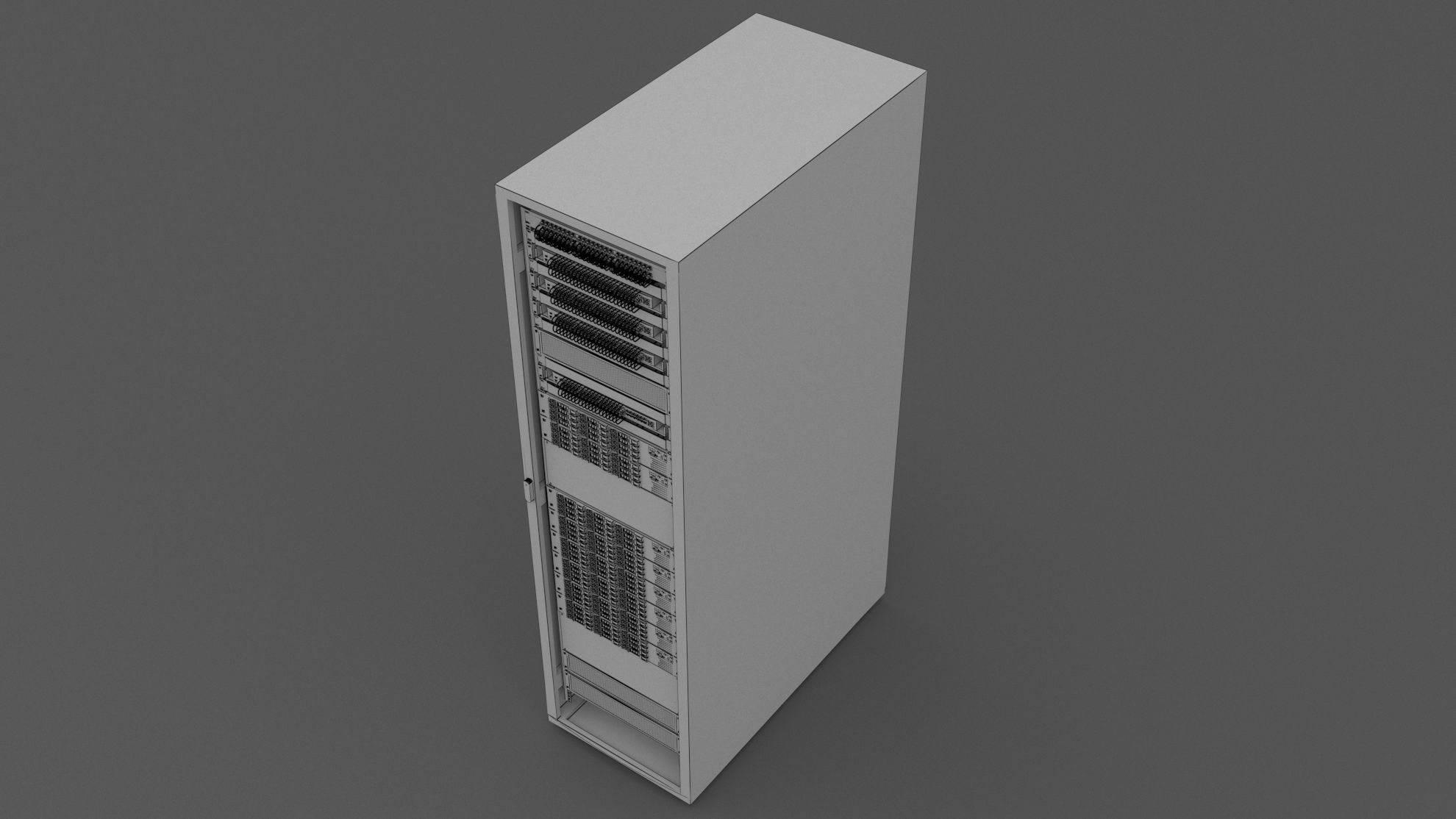 Server Rack 3D model_7