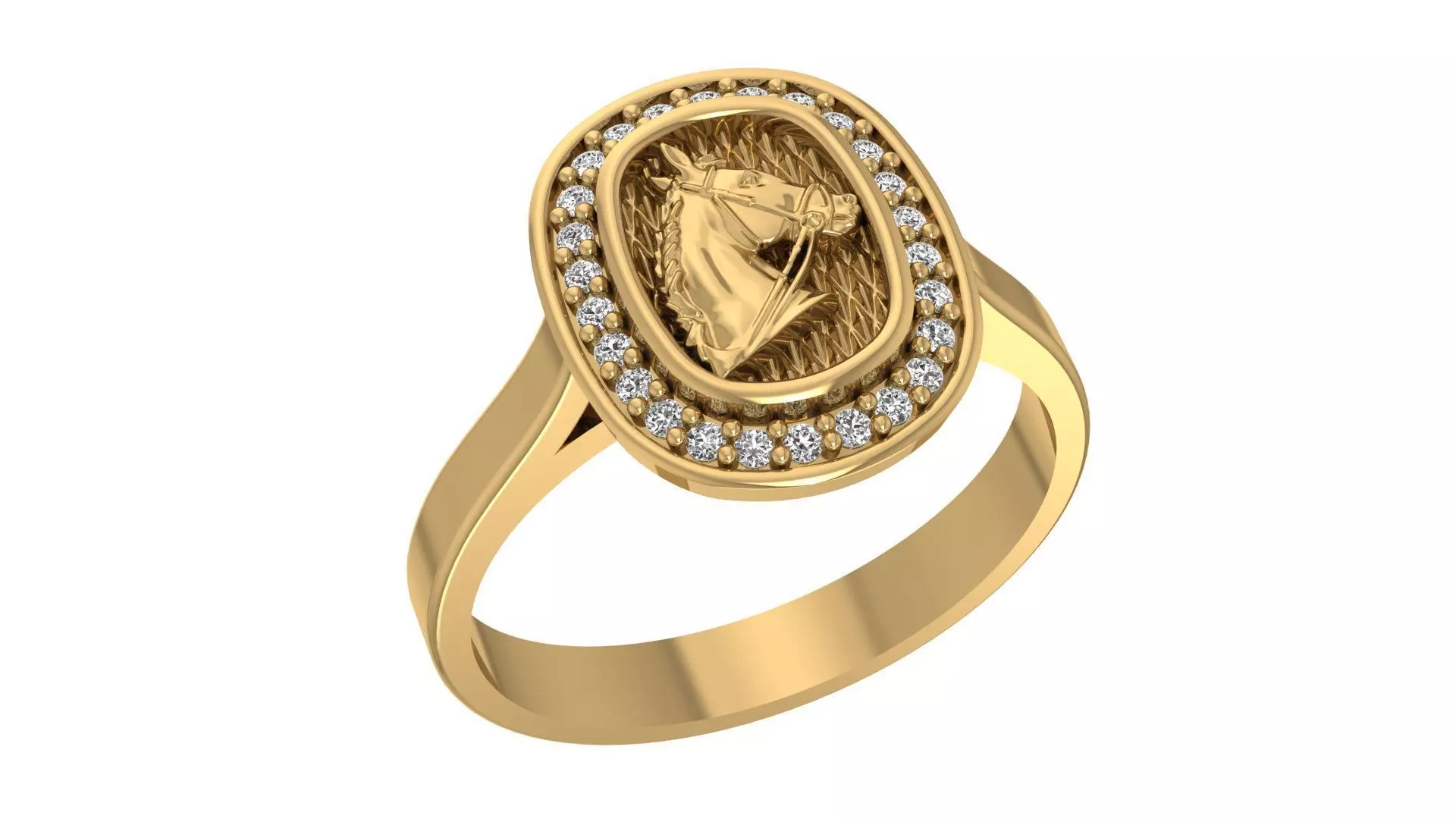 Animal Ring Horse 3D print model_0