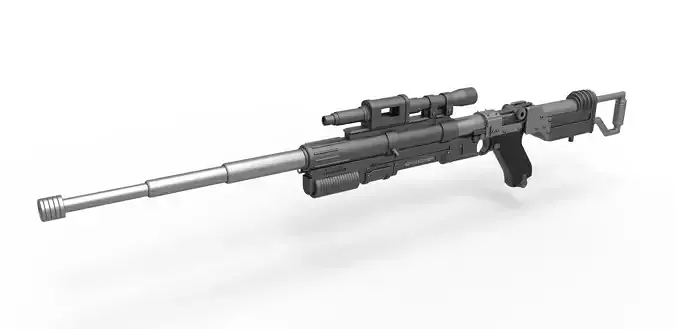 Blaster rifle A-180 from Star Wars 3D model Blaster rifle A-180 from Star Wars 3D model