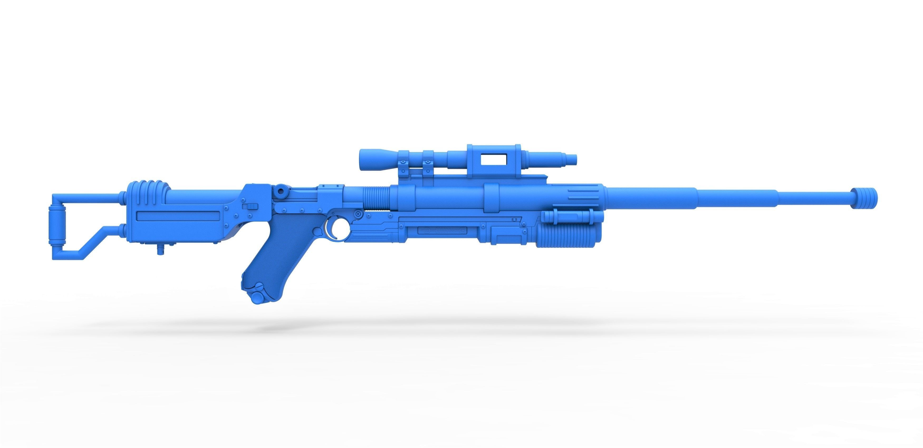 Blaster rifle A-180 from Star Wars 3D model_27