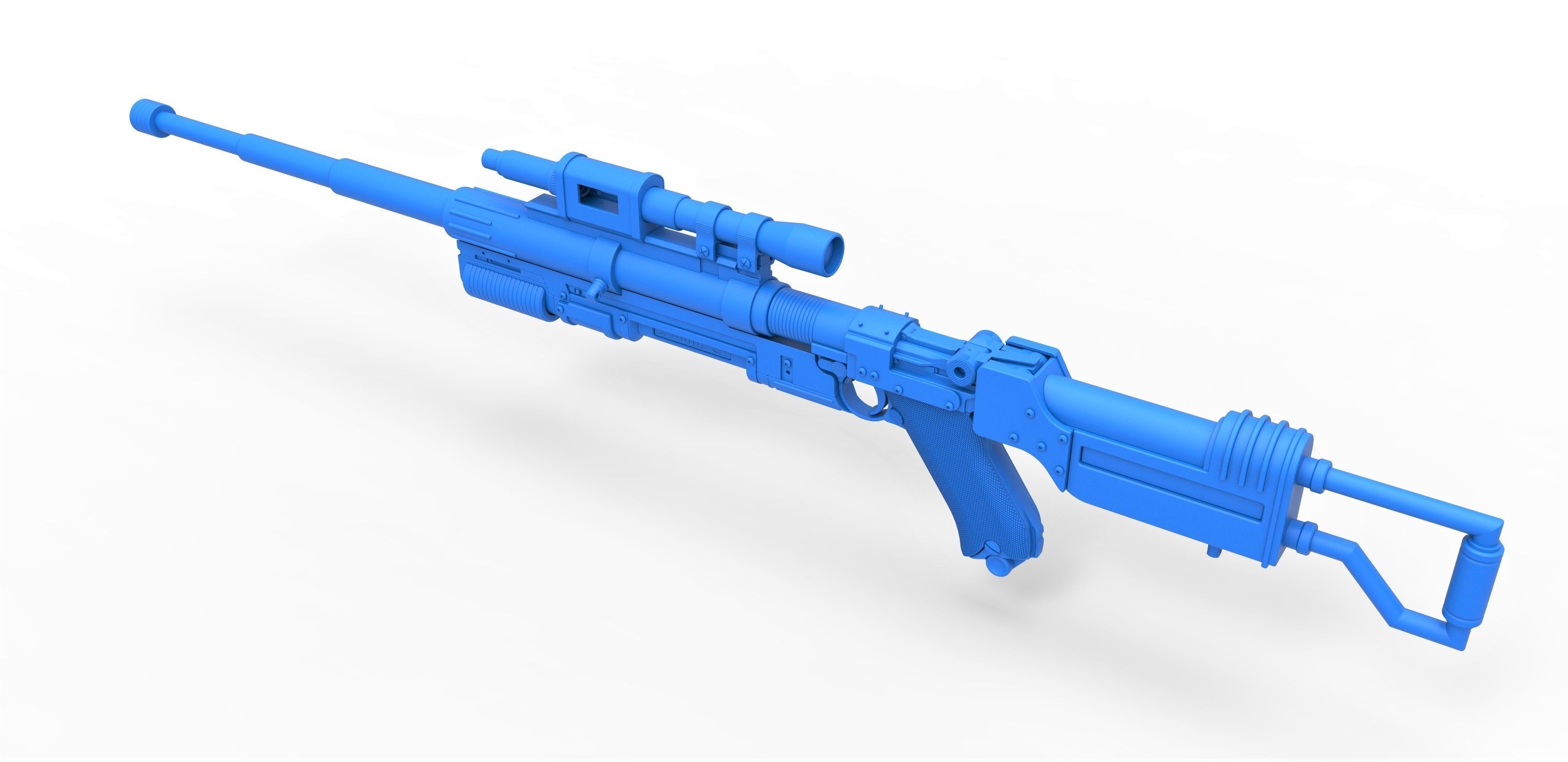 Blaster rifle A-180 from Star Wars 3D model_23