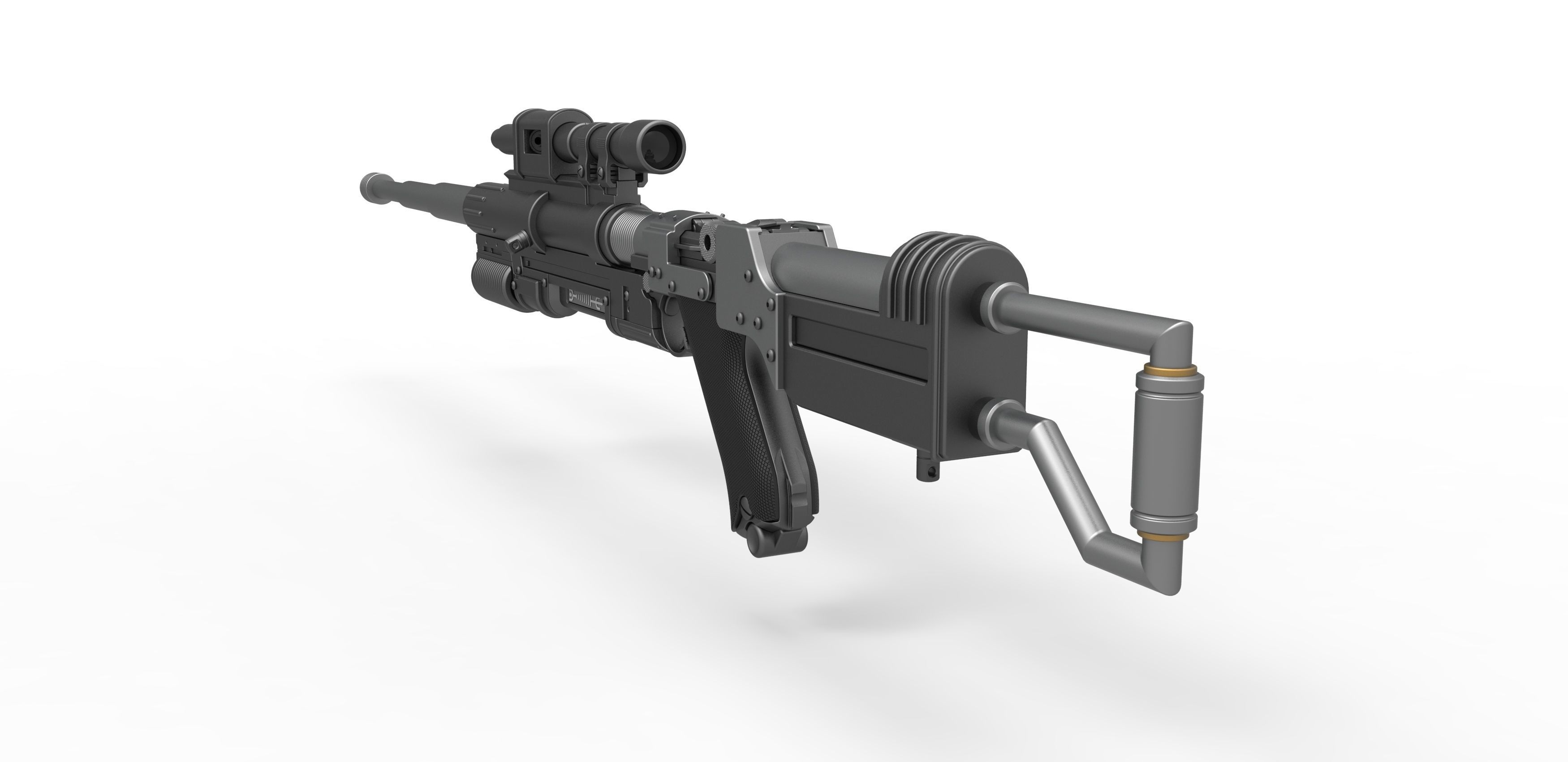 Blaster rifle A-180 from Star Wars 3D model_10