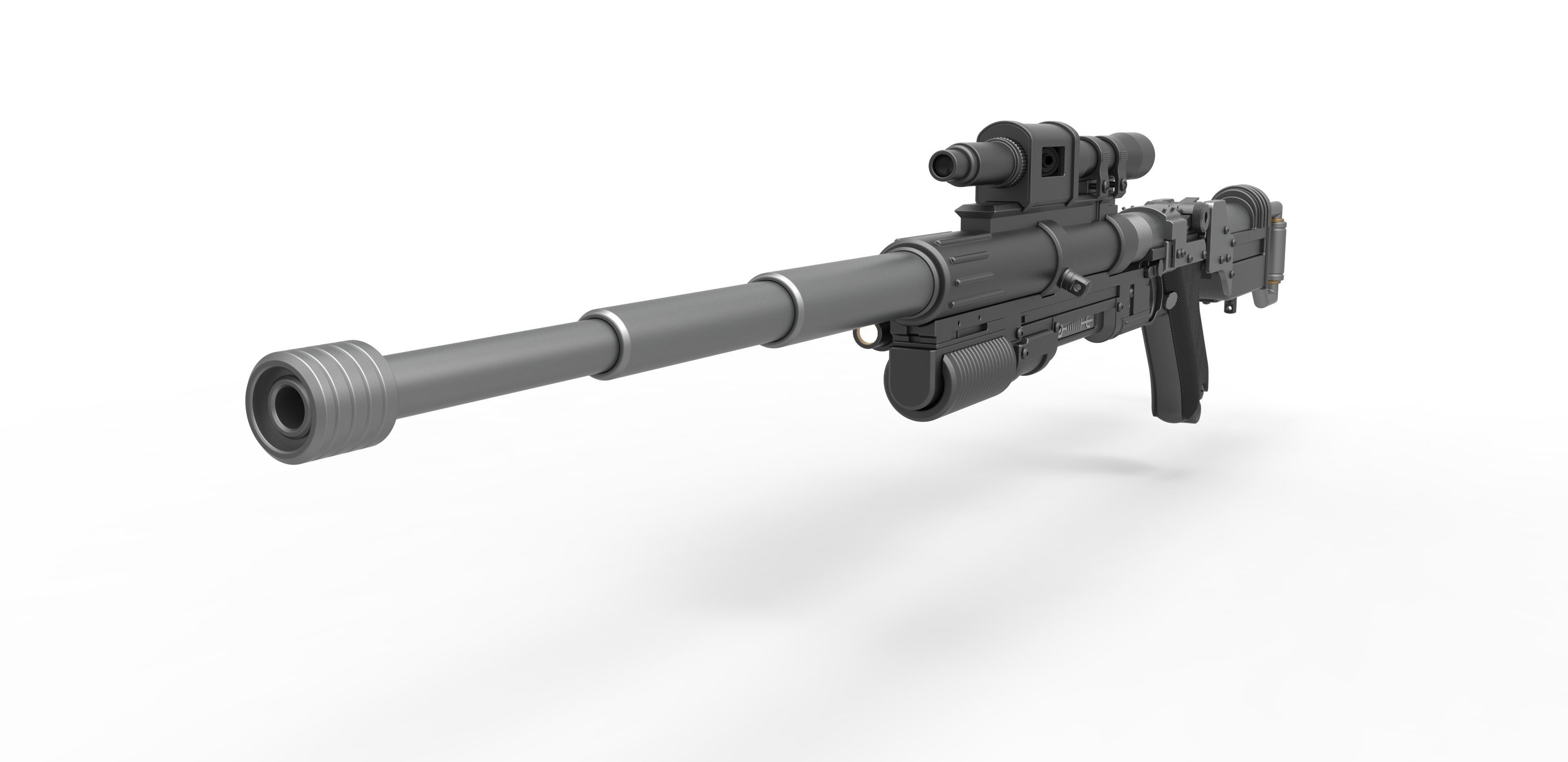 Blaster rifle A-180 from Star Wars 3D model_3
