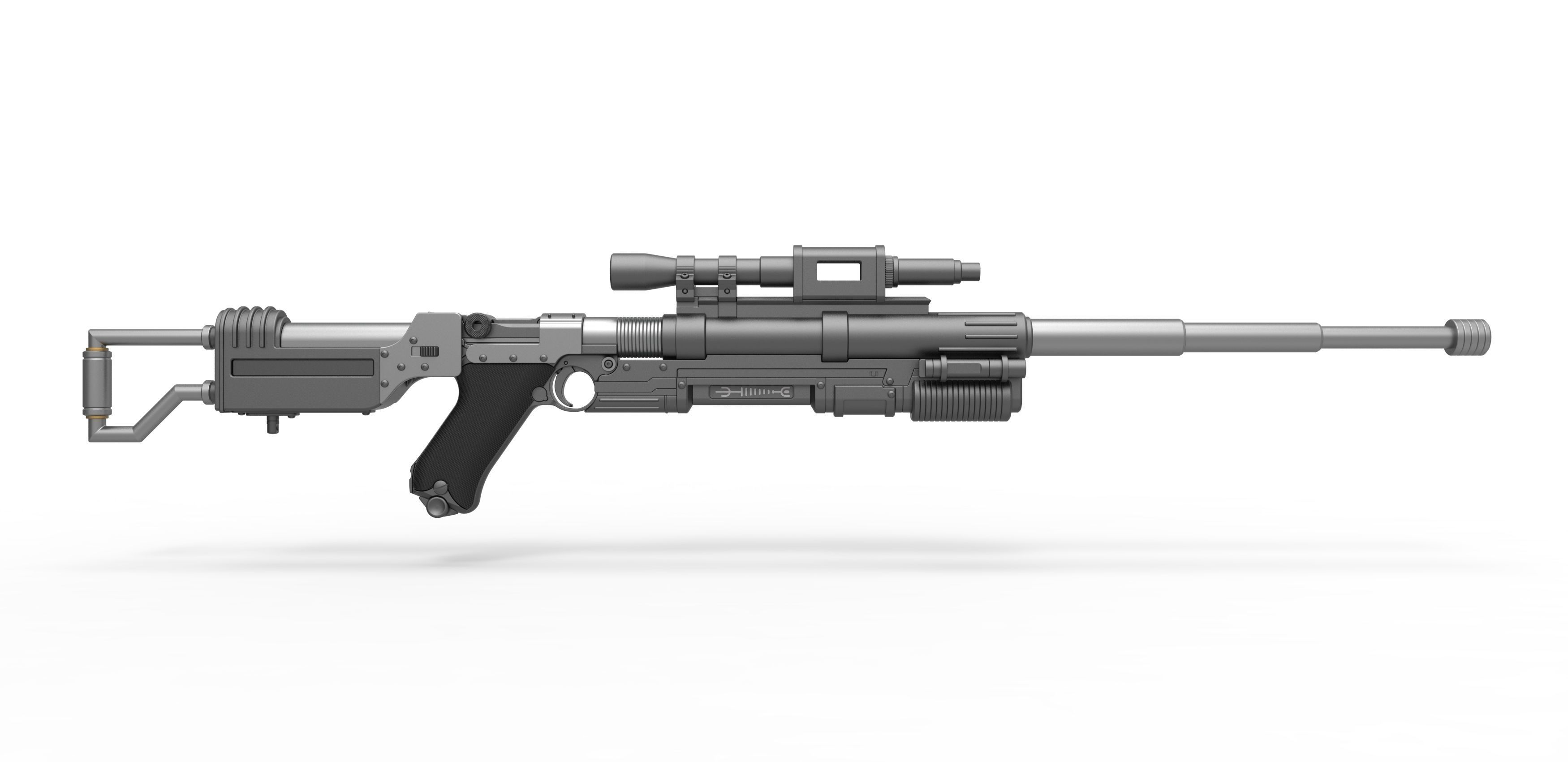 Blaster rifle A-180 from Star Wars 3D model_13