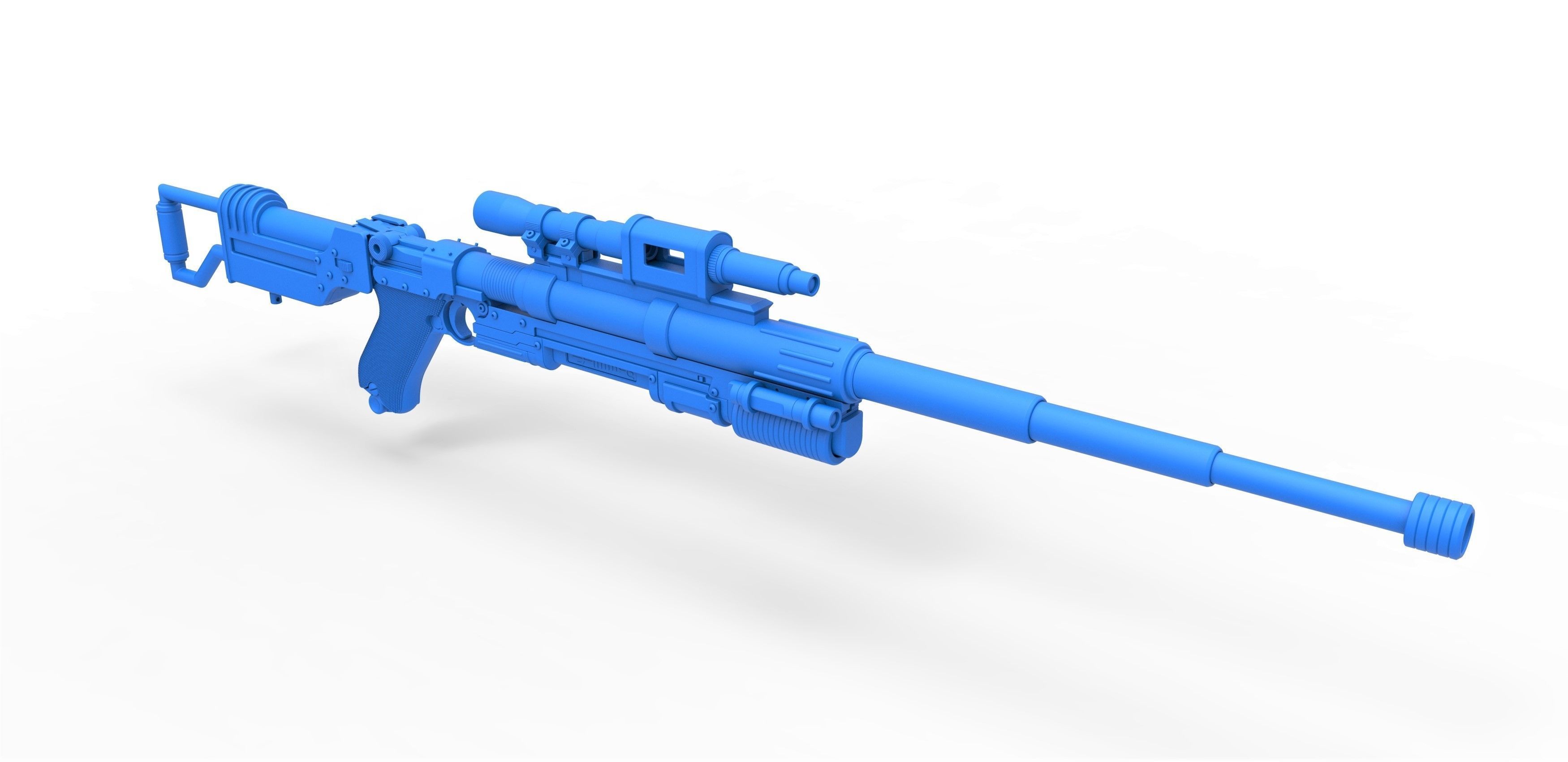 Blaster rifle A-180 from Star Wars 3D model_28