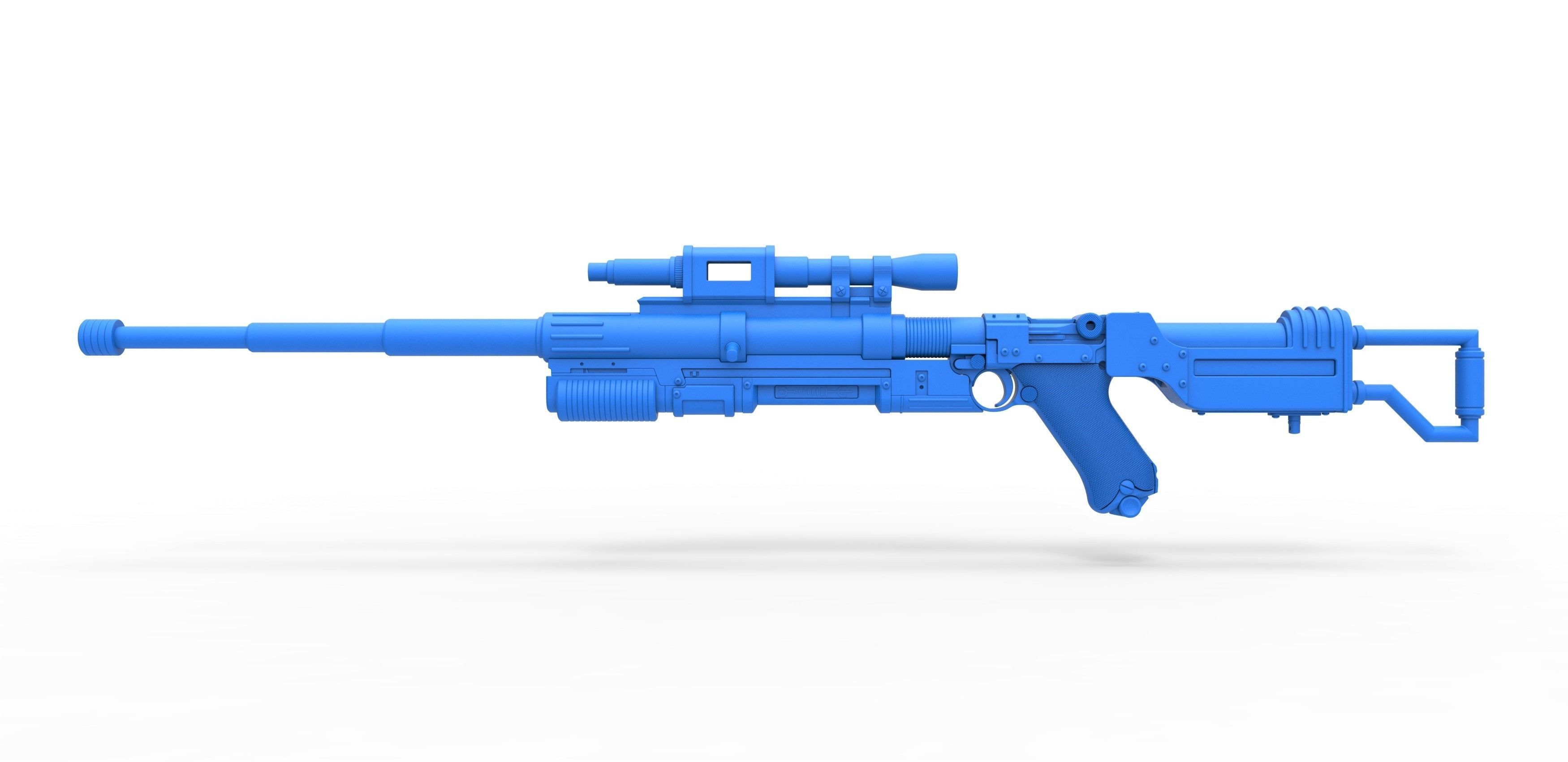 Blaster rifle A-180 from Star Wars 3D model_20