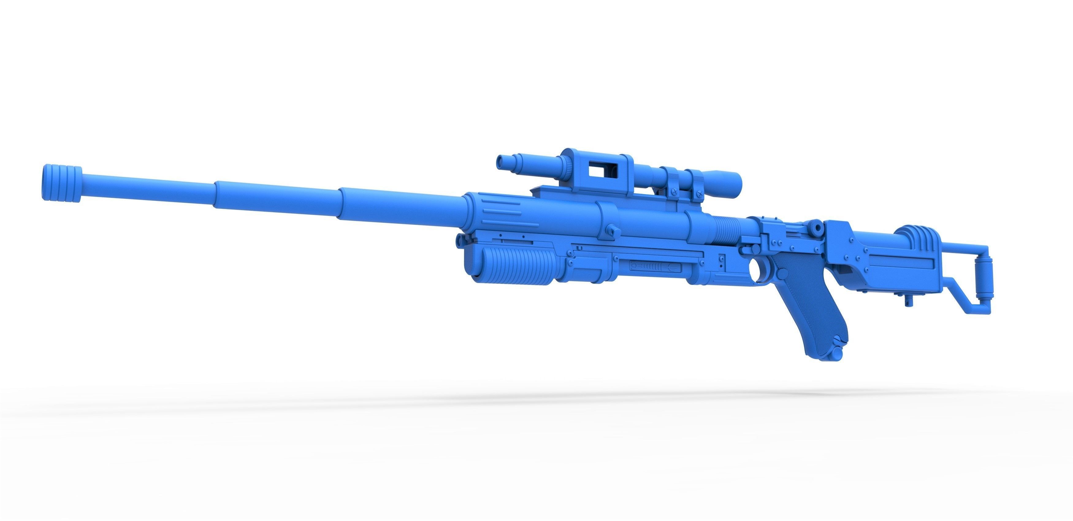 Blaster rifle A-180 from Star Wars 3D model_16