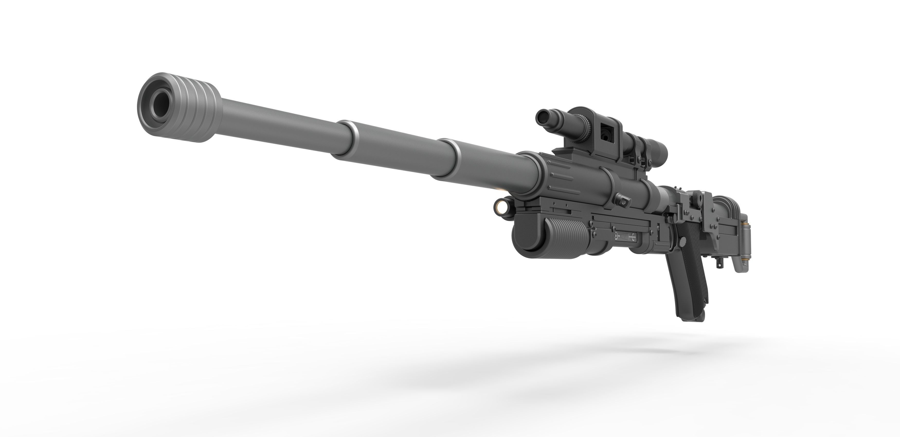Blaster rifle A-180 from Star Wars 3D model_4