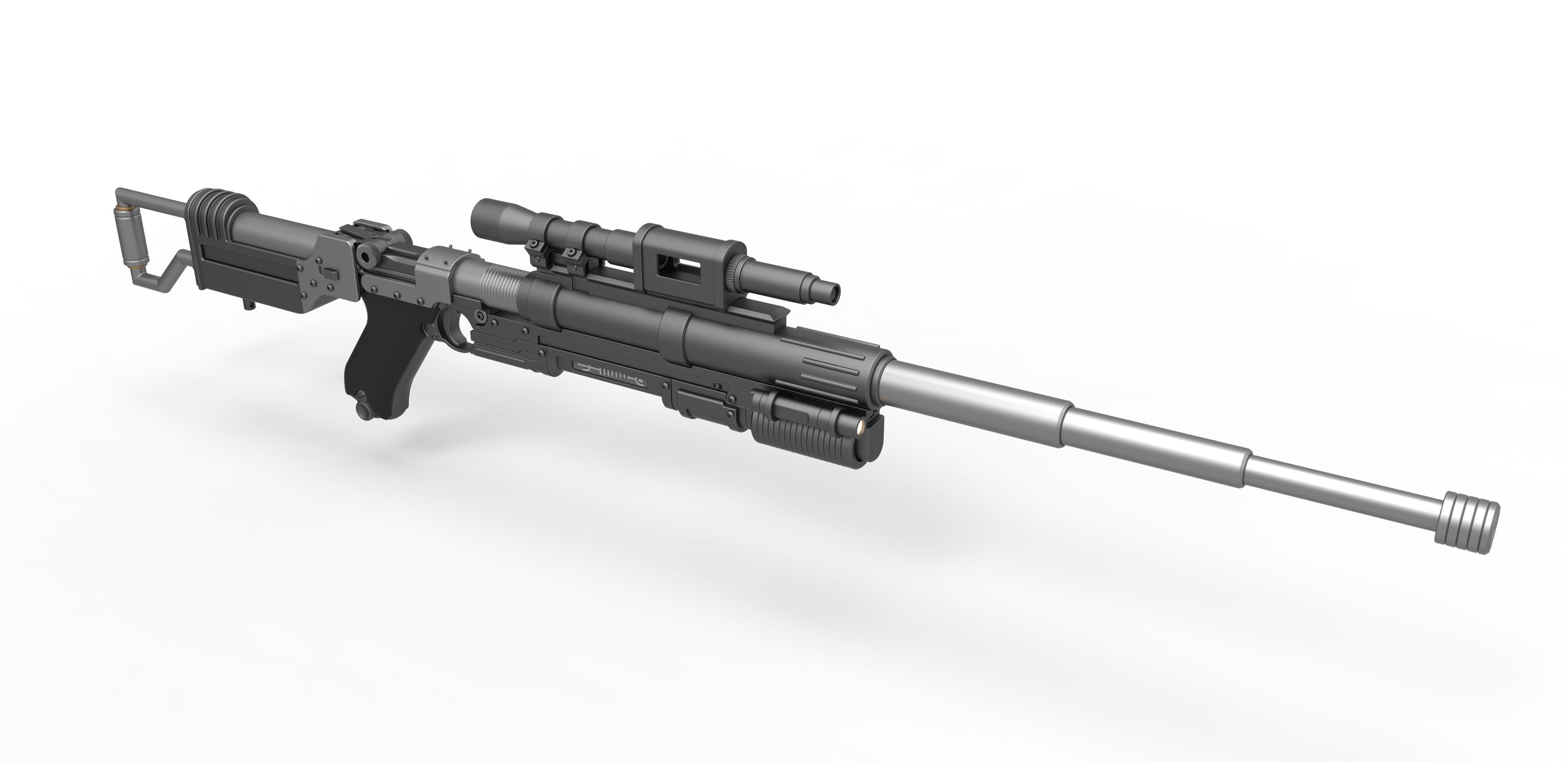 Blaster rifle A-180 from Star Wars 3D model_14