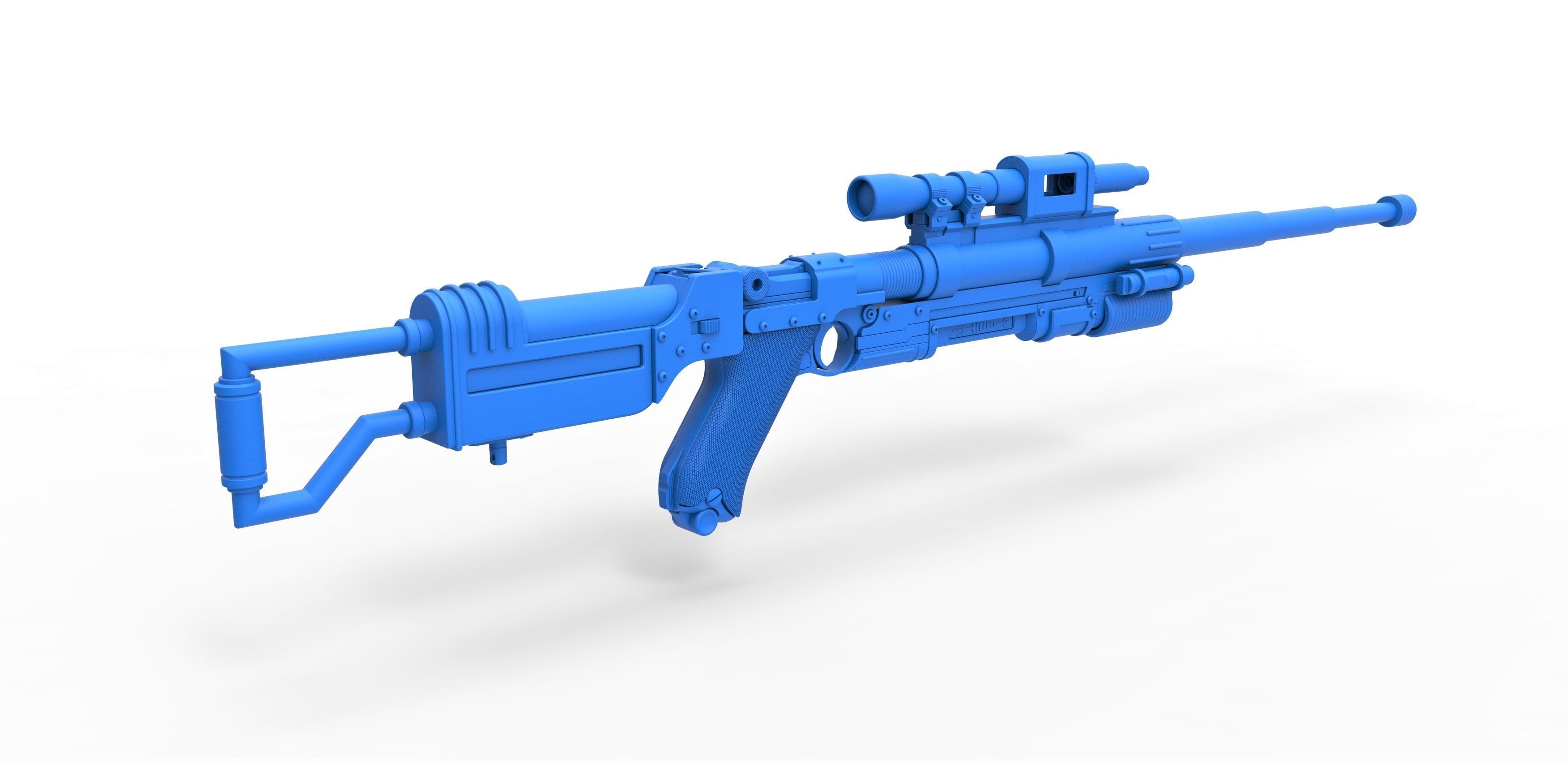 Blaster rifle A-180 from Star Wars 3D model_26