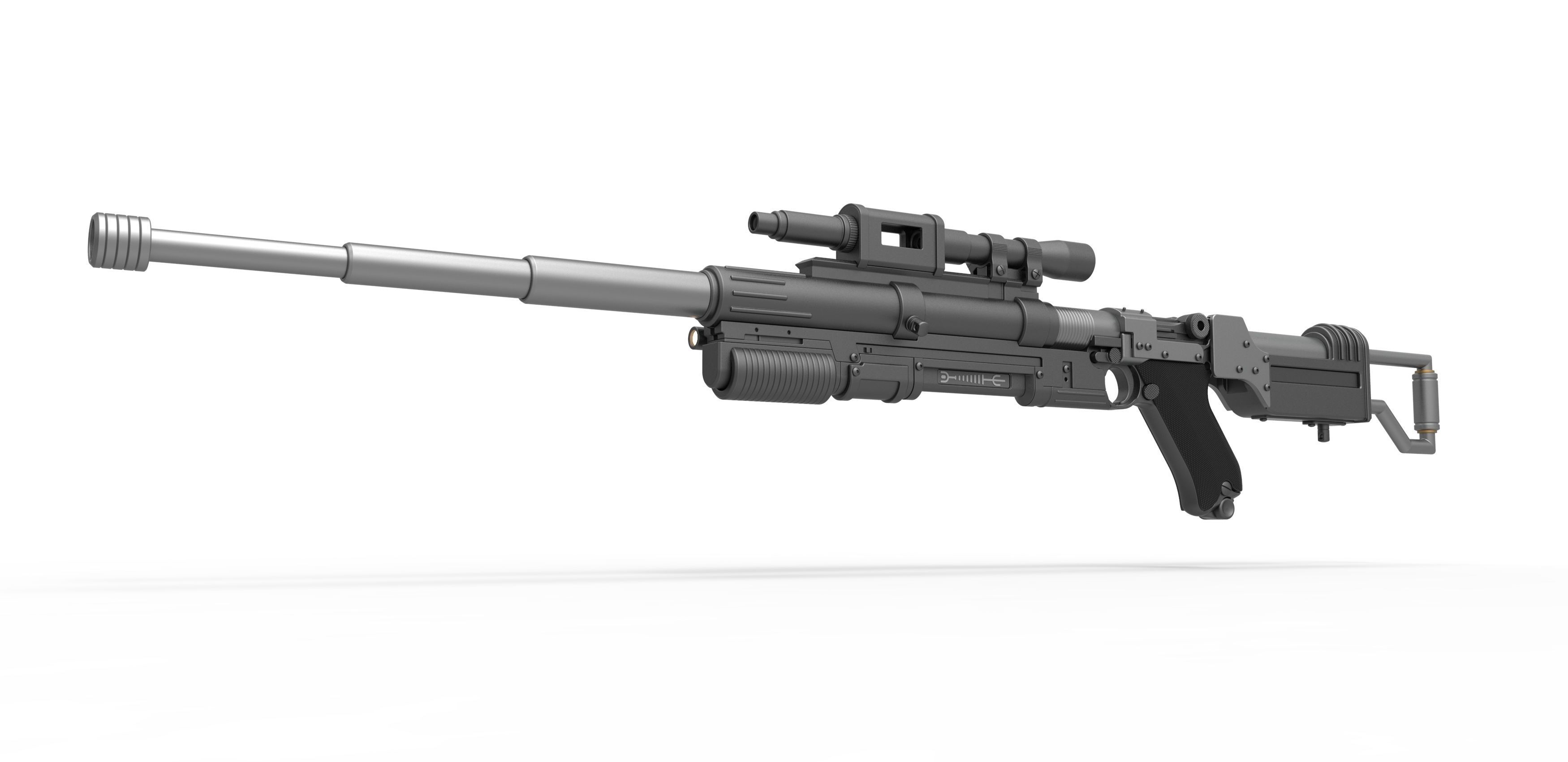 Blaster rifle A-180 from Star Wars 3D model_2