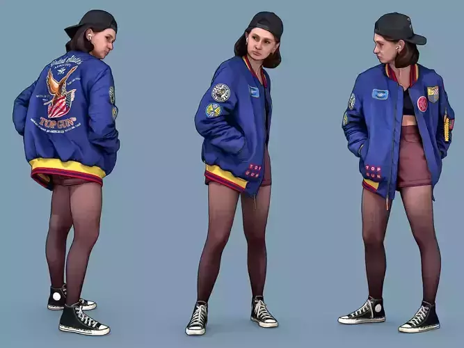 Cheeky Girl Turn Around 3D model