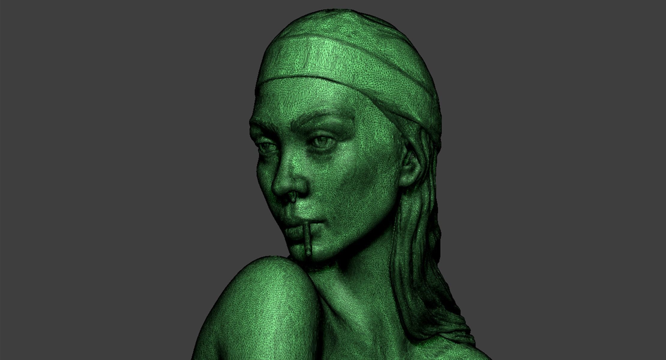 Girl Torso 3D print model_20