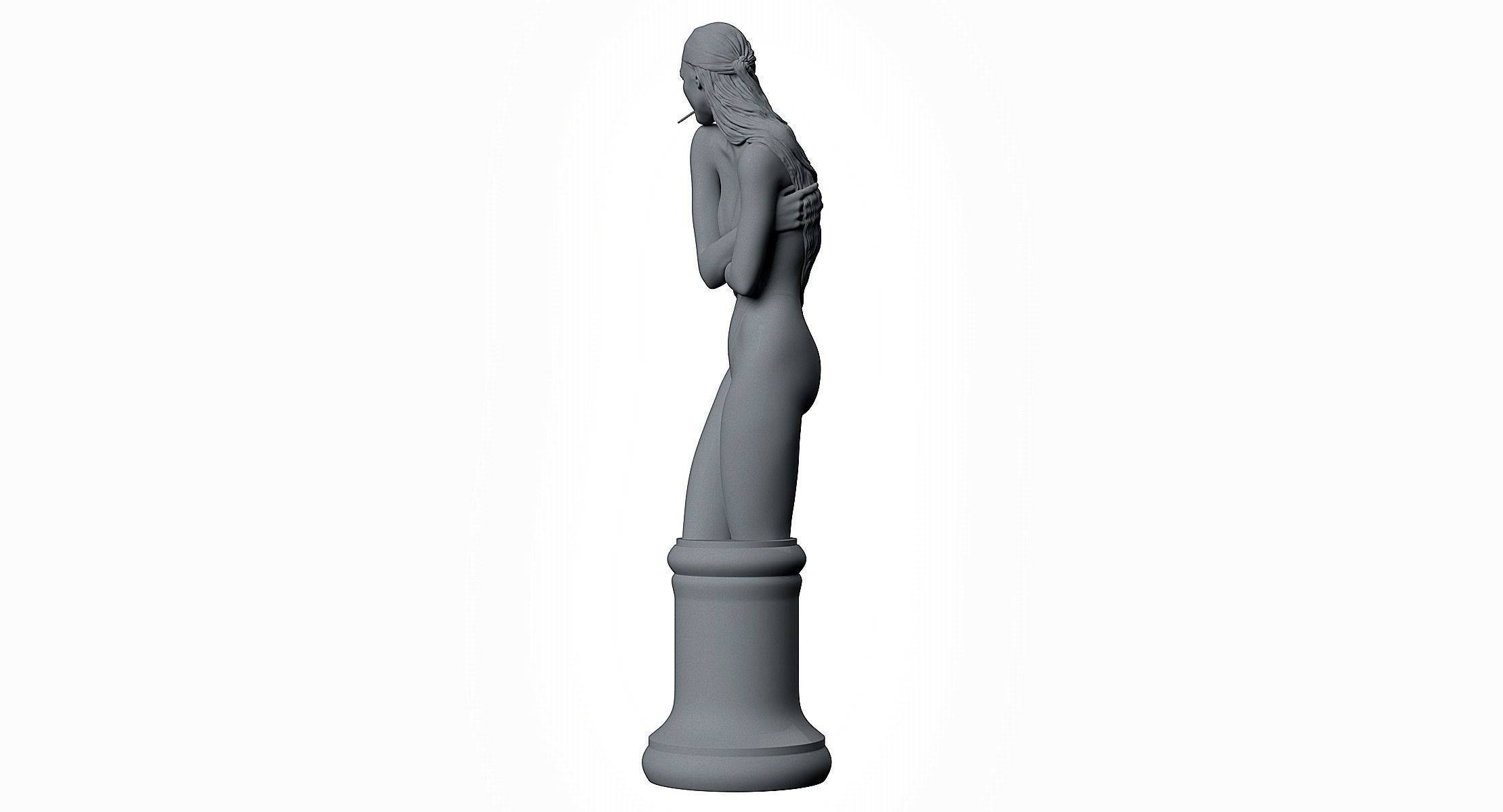 Girl Torso 3D print model_6