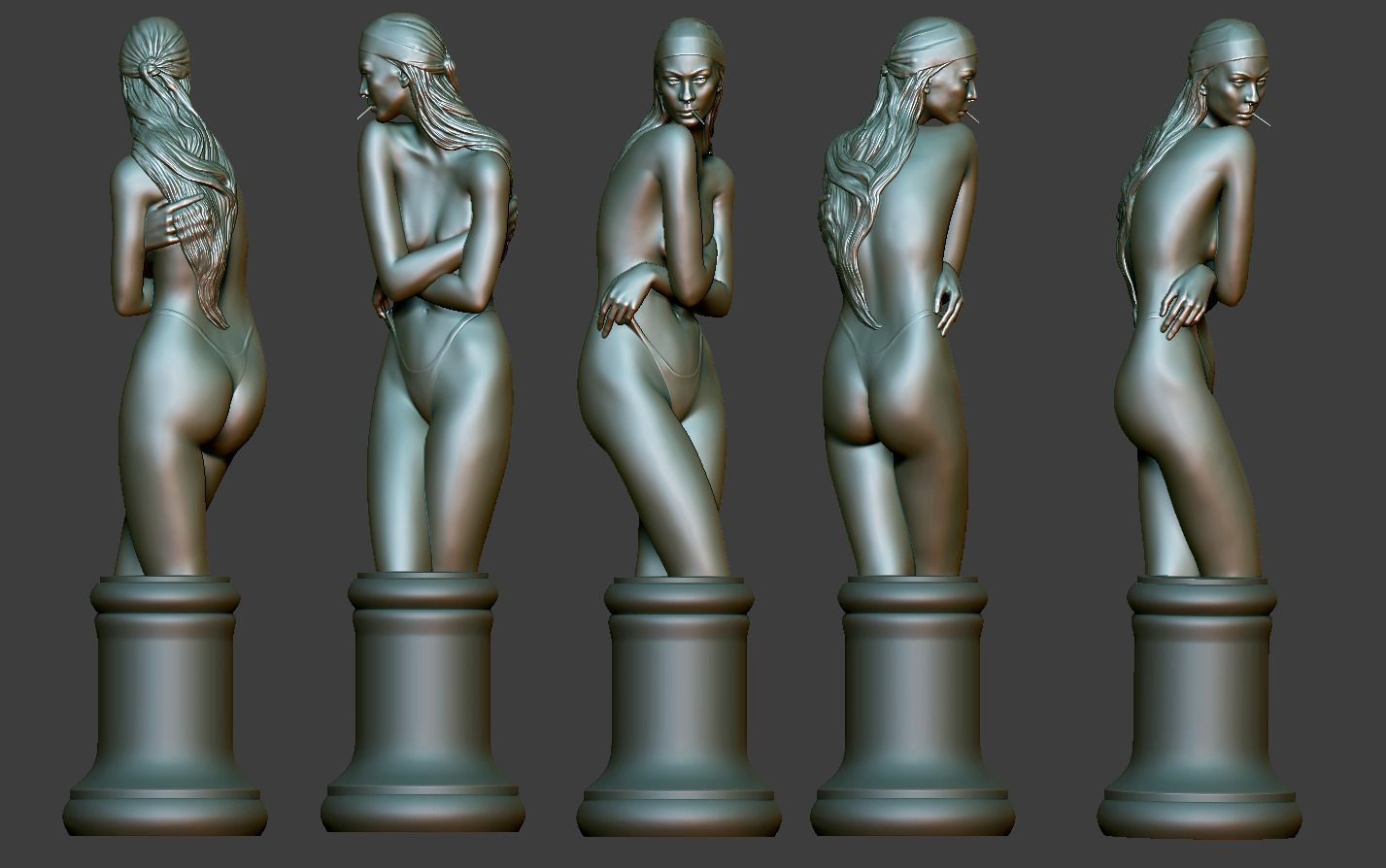 Girl Torso 3D print model_14