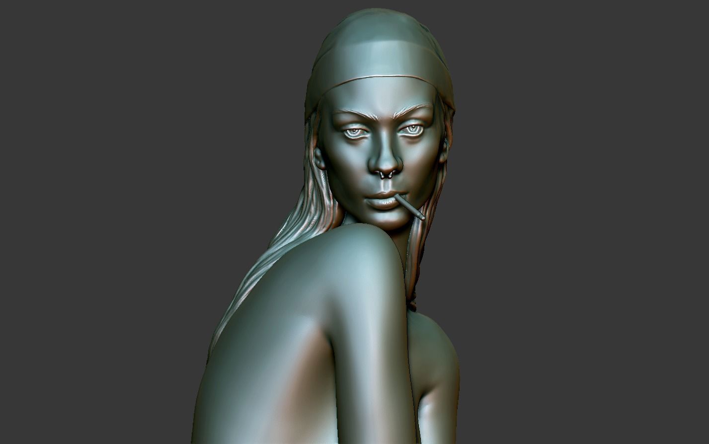 Girl Torso 3D print model_17