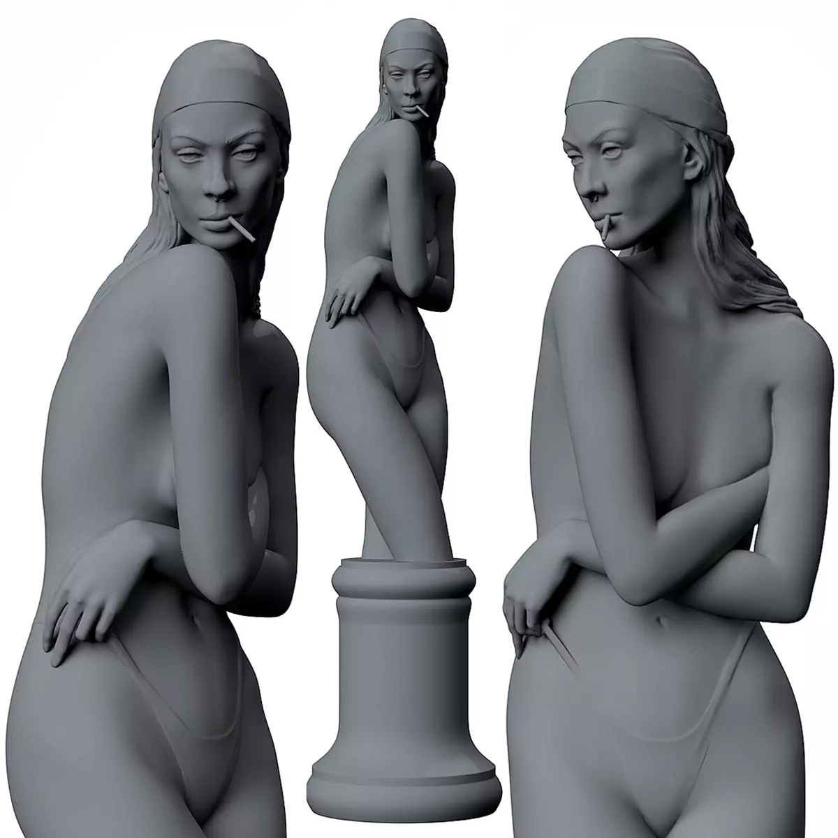 Girl Torso 3D print model_0