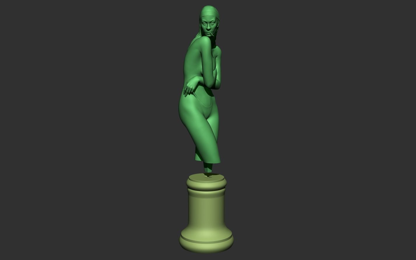Girl Torso 3D print model_19