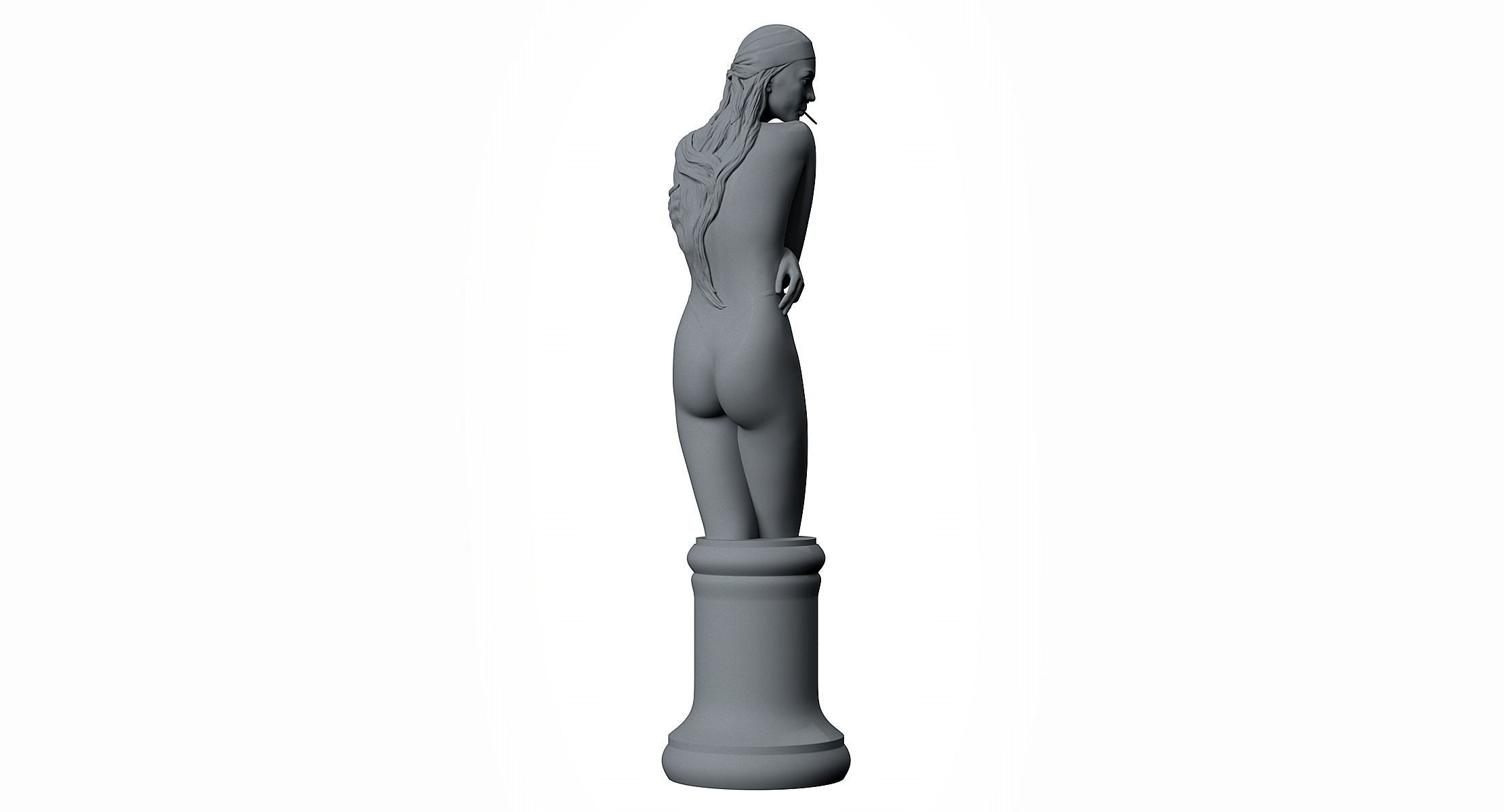 Girl Torso 3D print model_3