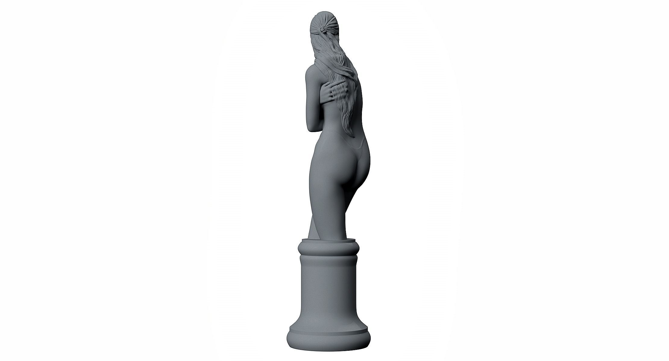 Girl Torso 3D print model_5