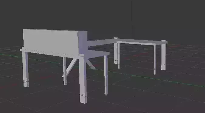 Desk With Two Cubbies