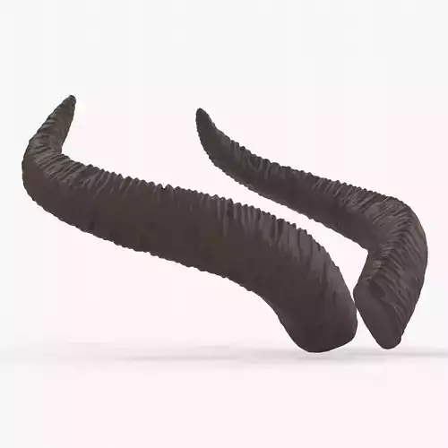 Large Swooping Horns - Marie 3D print model