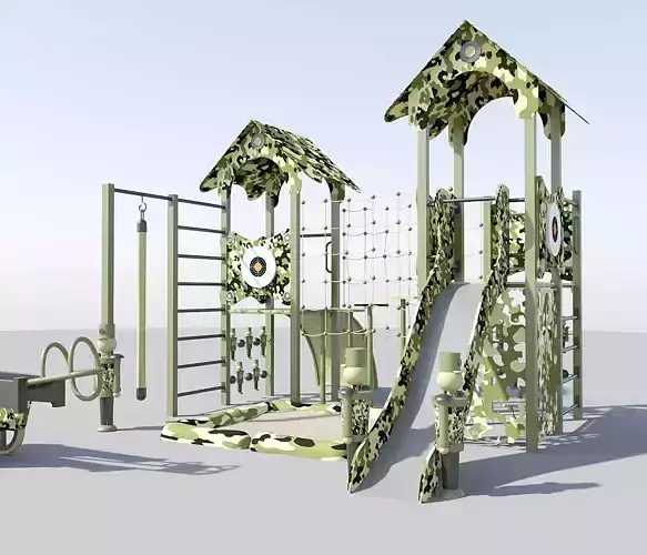 Playground in military style
