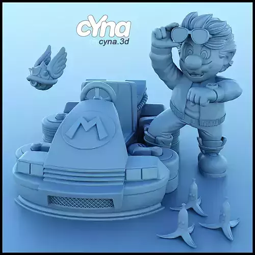 Super Mario - Back to the Future 3D print model