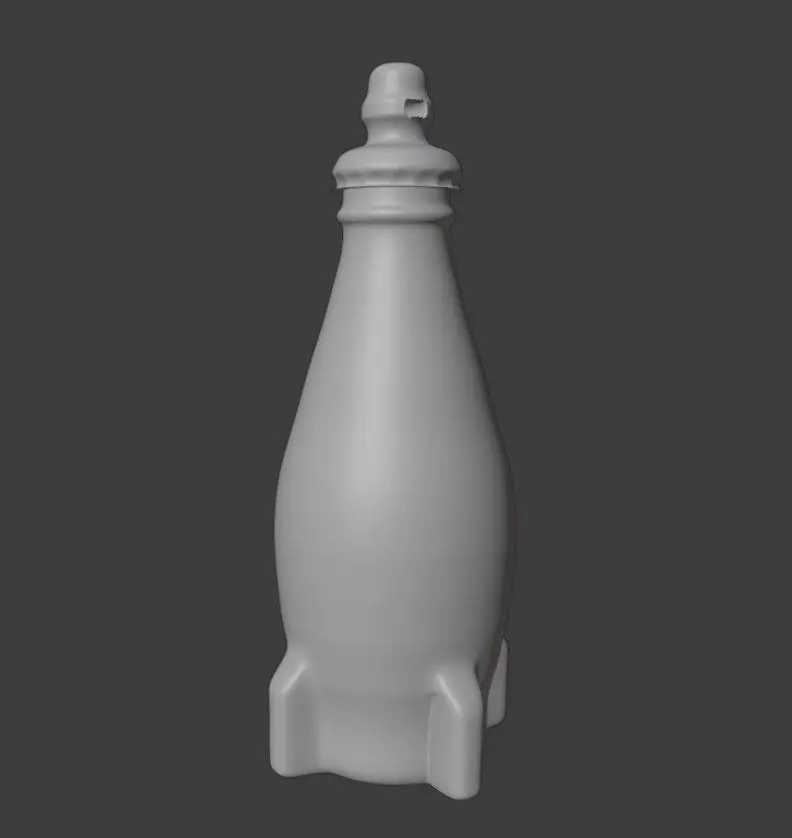 simple nuka cola keychain for 3d print Free 3D print model_0