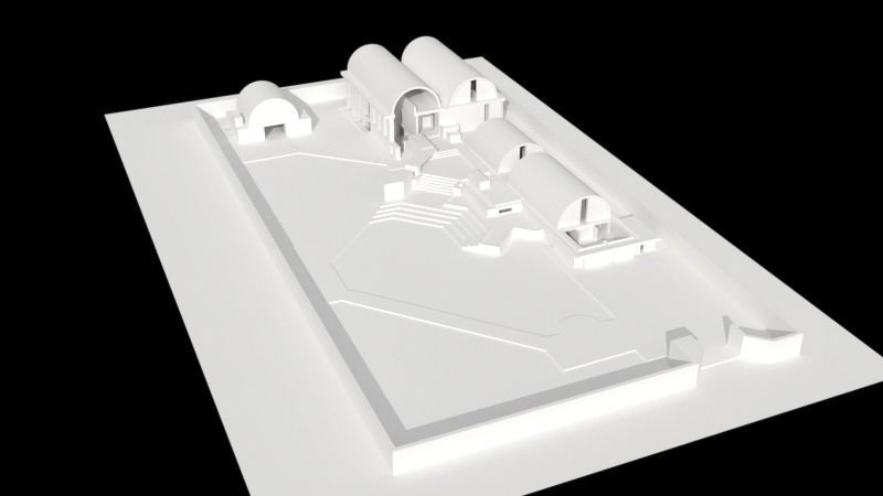 Doshi Sangath studio 3D model_2