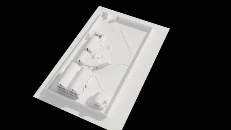 Doshi Sangath studio 3D model_3