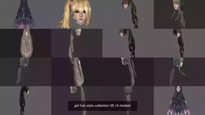 girl hair style collection 05