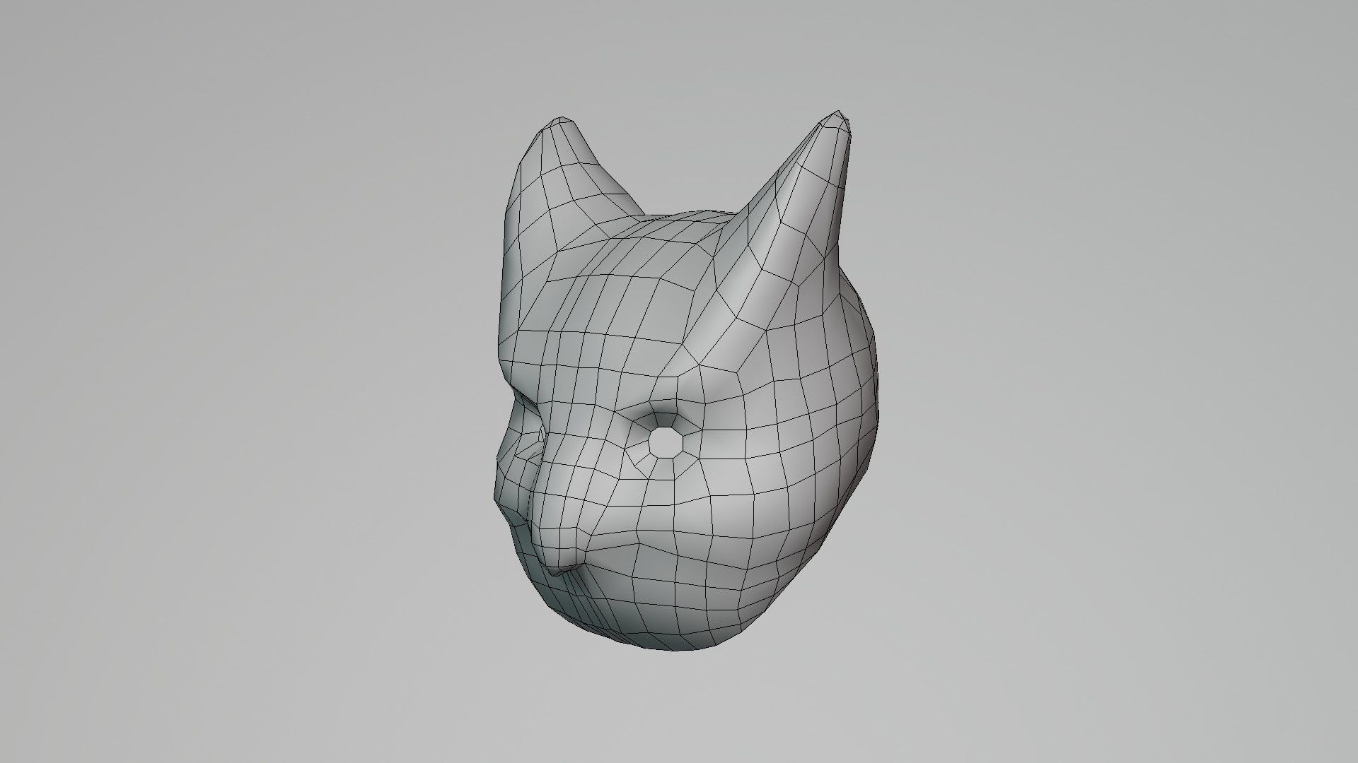 Boss Mask - Mascara de Jefe  - low poly Low-poly 3D model_7