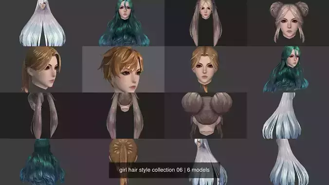 girl hair style collection 06