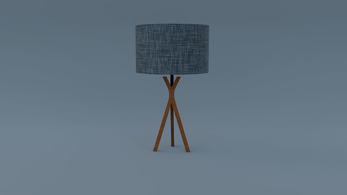  Imbuia Table Lamp 1004M Low-poly 3D model