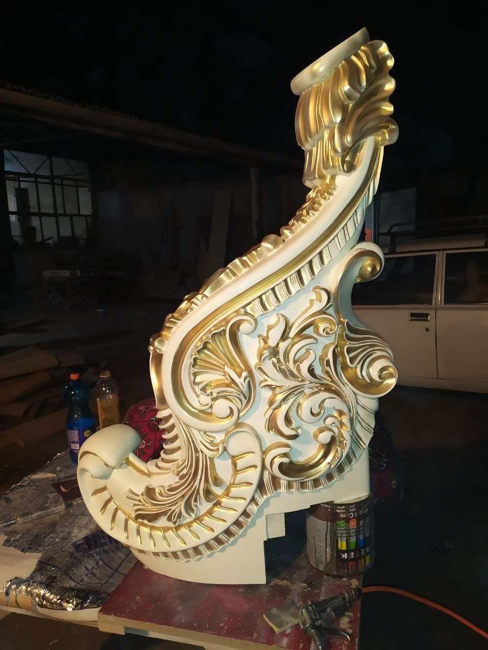 baluster golden dragon 3D model_4
