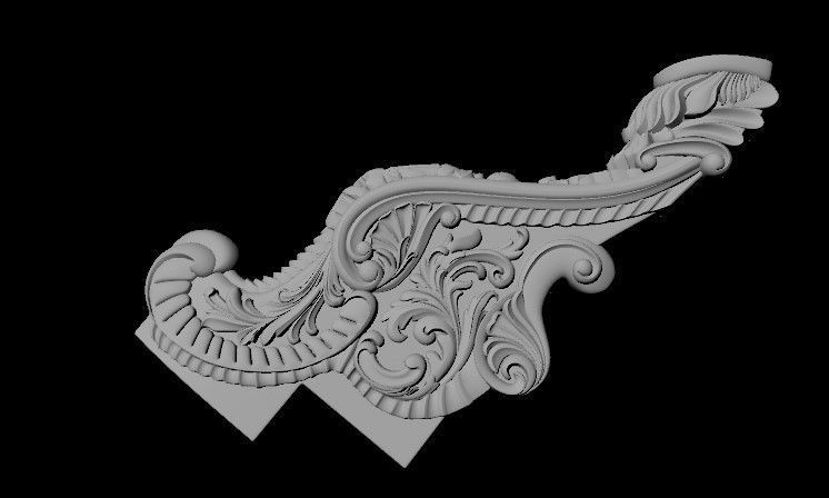 baluster golden dragon 3D model_3