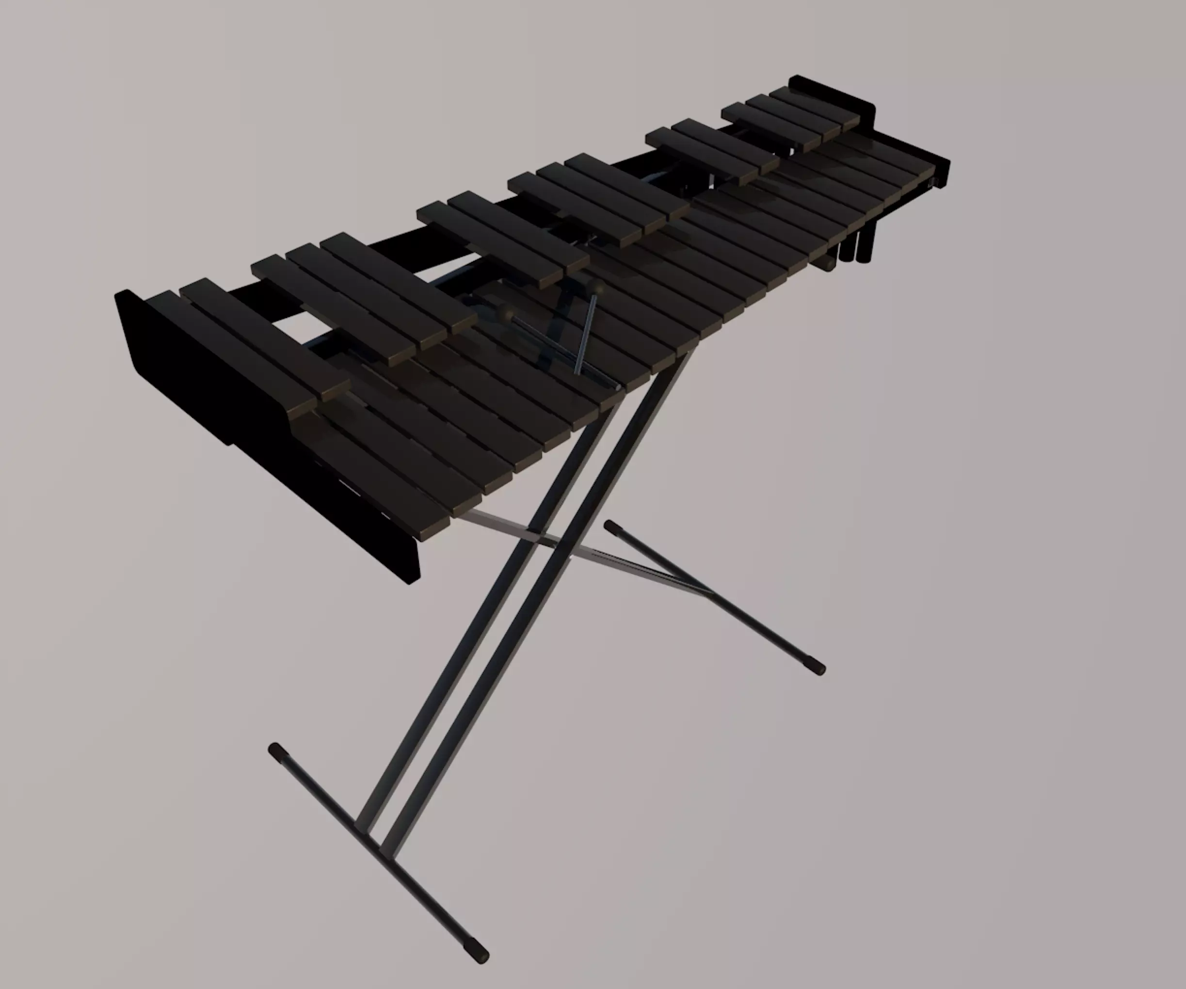 Xylophone 3D model_0