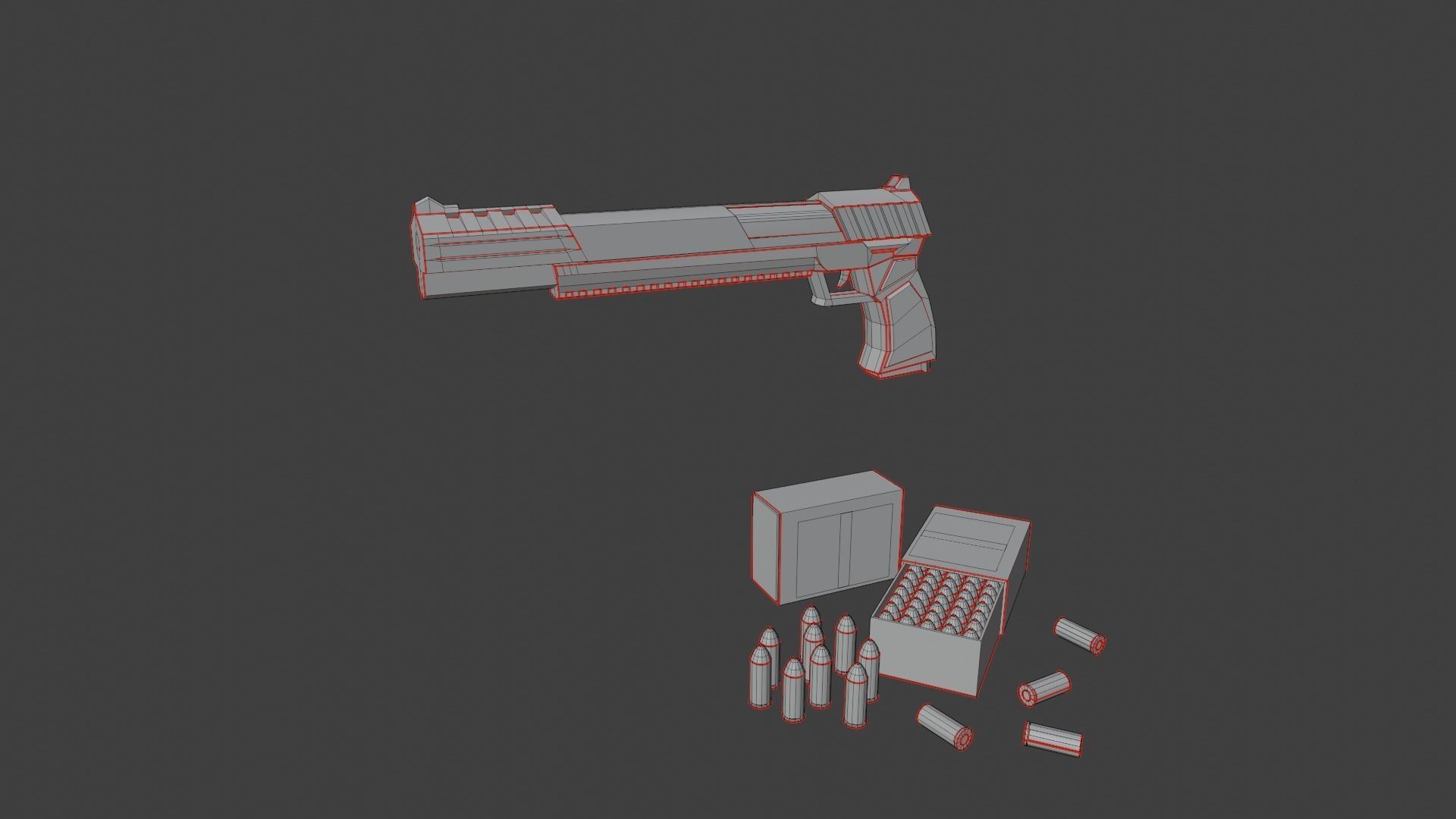 Futuristic Cyberpunk Weapons Pack 3D model_4