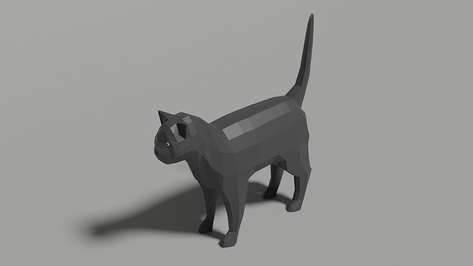 Low-poly Cat Low-poly 3D model Low-poly Cat Low-poly 3D model