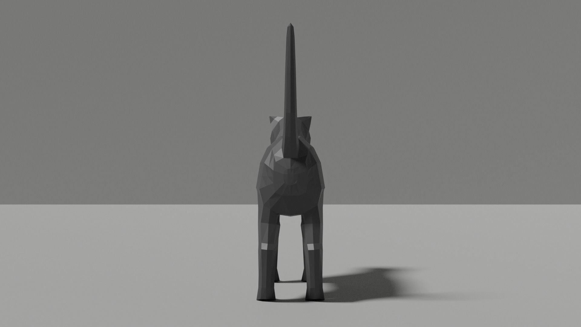 Low-poly Cat Low-poly 3D model_5