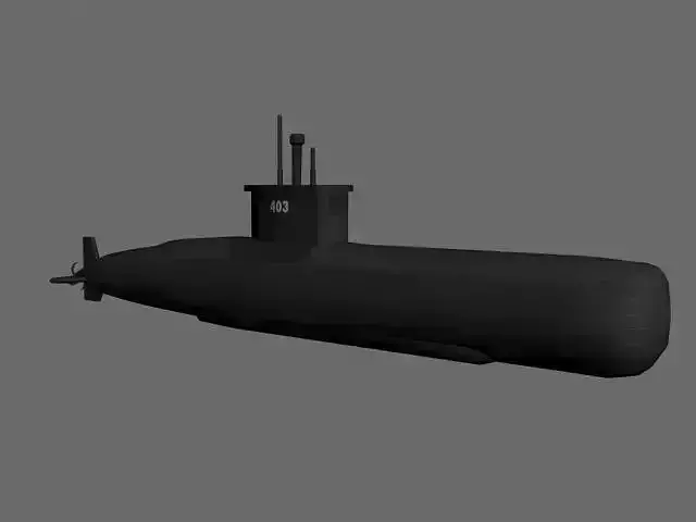 Low Polygon Indonesian Submarine