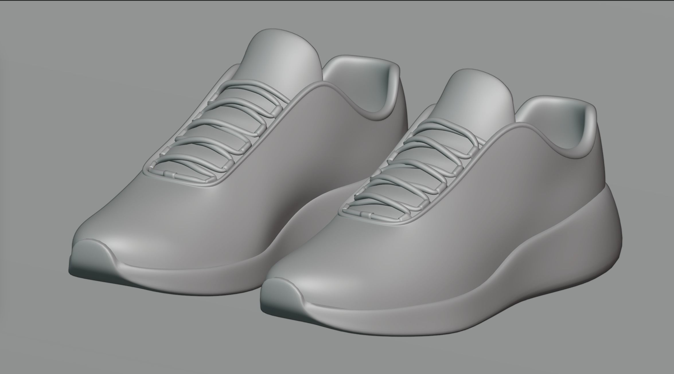 Shoes 2 sneaker 3D model_5