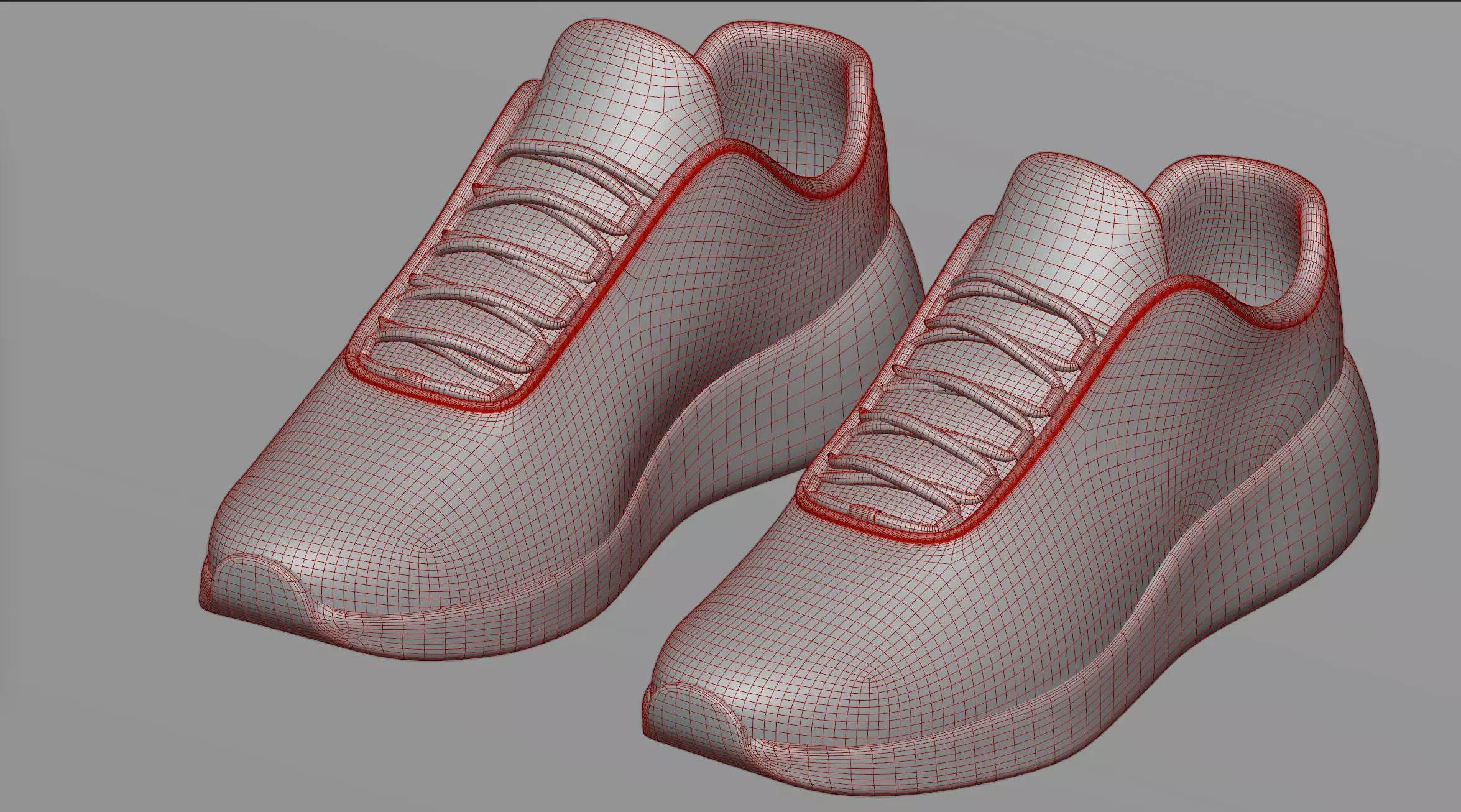 Shoes 2 sneaker 3D model_0