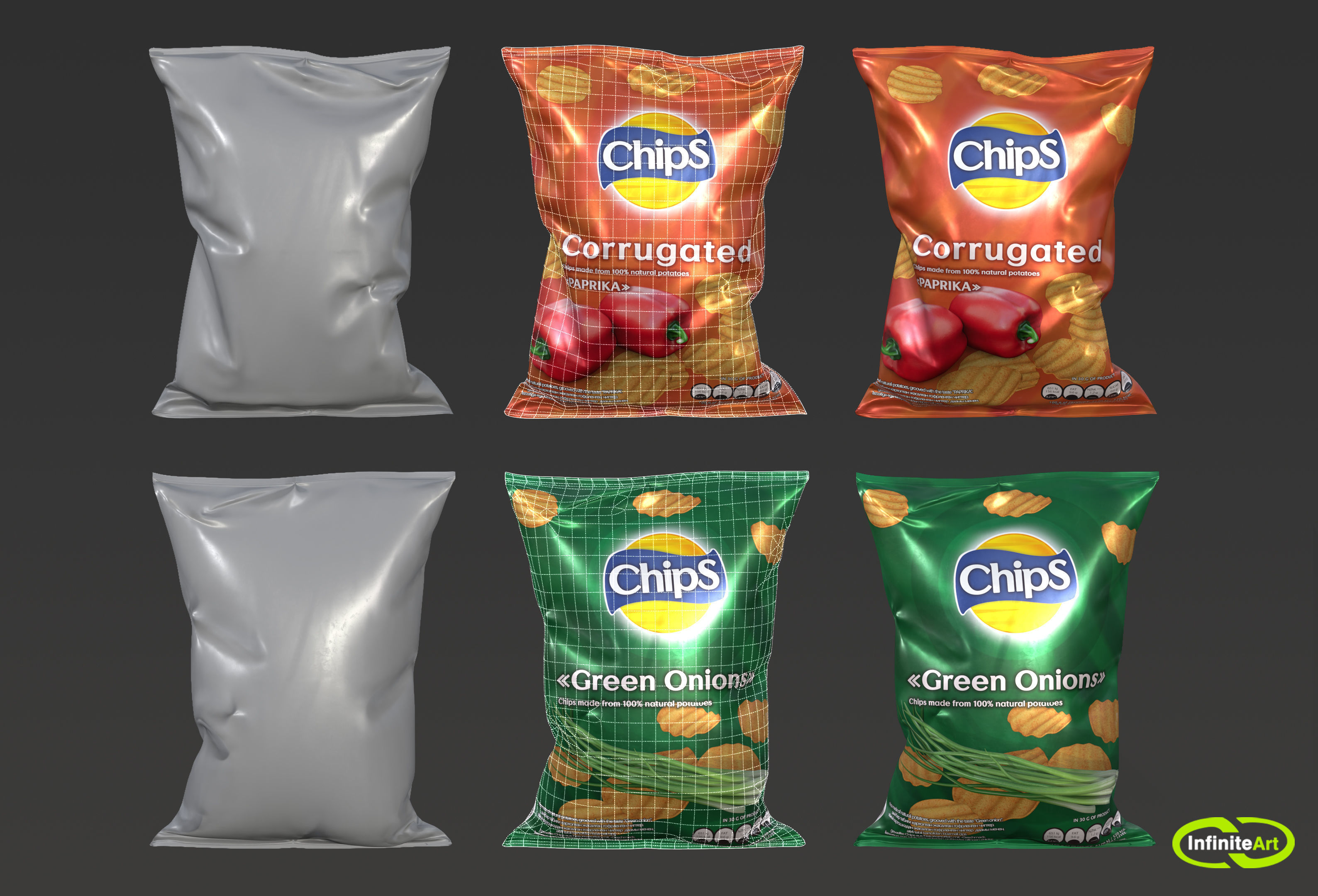 Packaging of chips 3D model_4