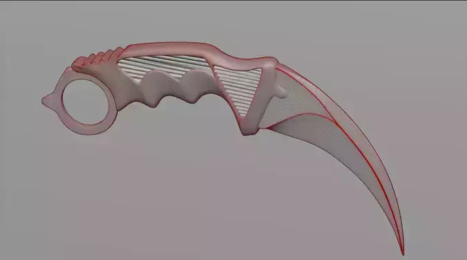 Knife sword with handle