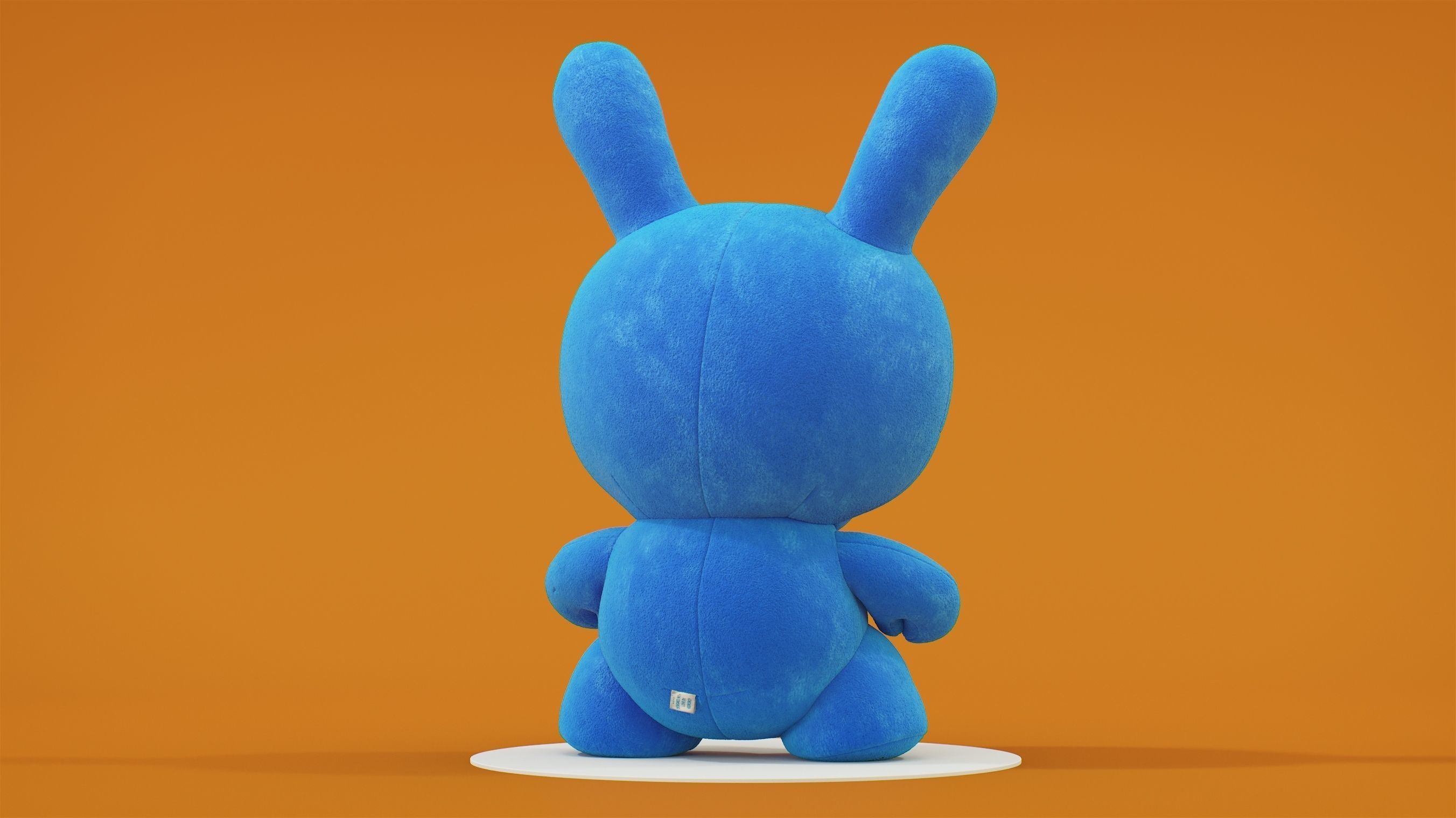 Kidrobot 20 inch Dunny Plush Cyan Edition 3D model_6