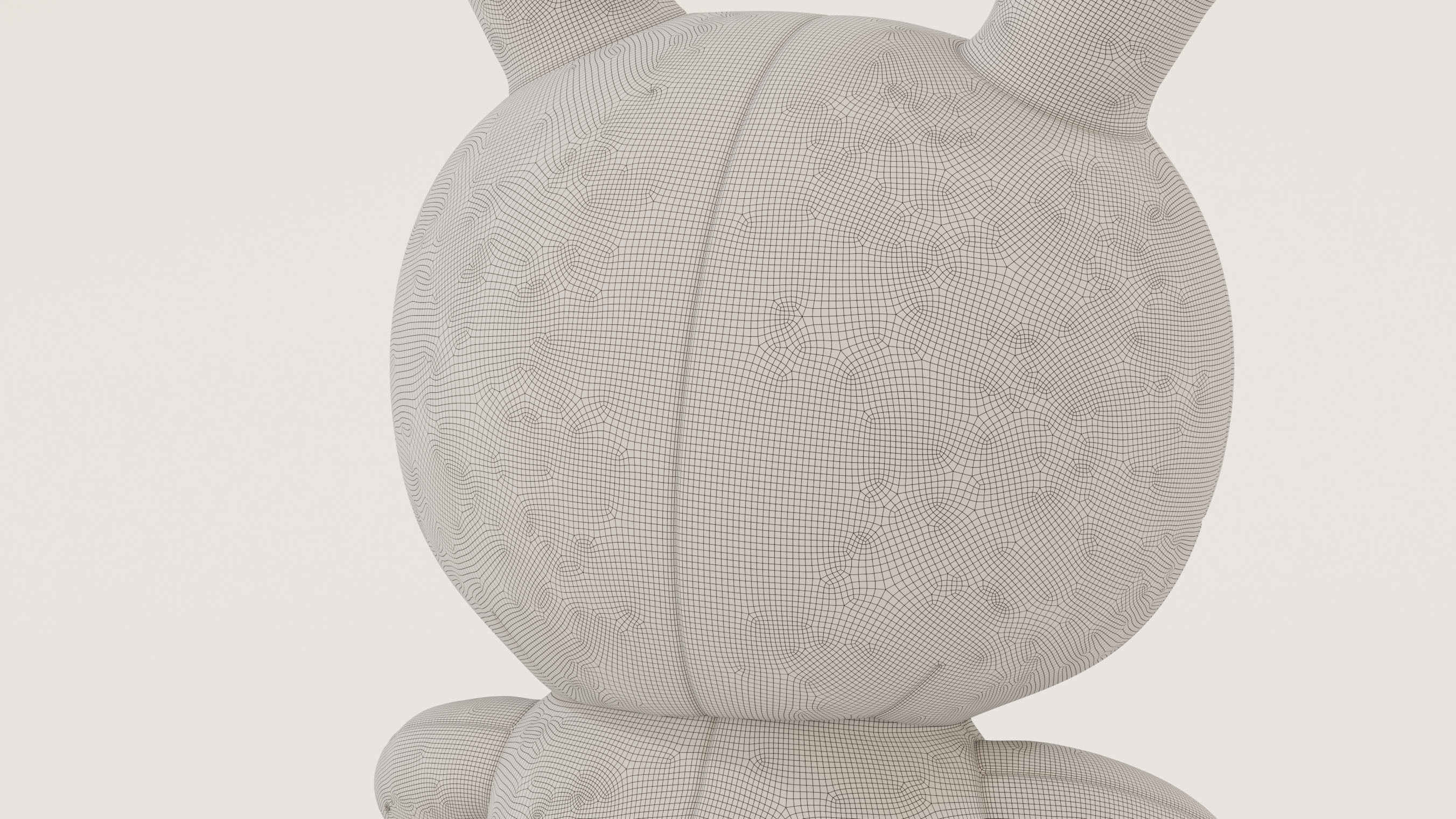 Kidrobot 20 inch Dunny Plush Cyan Edition 3D model_9